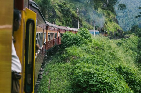 Scenic high country train, Sri Lanka