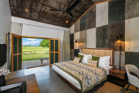 King Room and outdoor view at Wild Culture, Yala 
